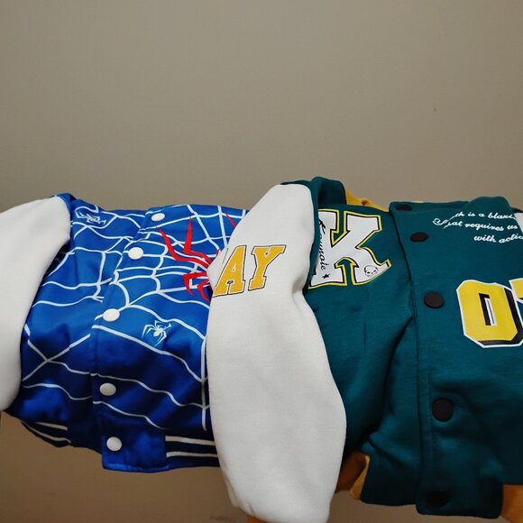 Lot Of 2 Boys Size 5Y Shein Varsity Jackets - Picture 1 of 12